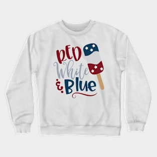 Red White and Blue Crewneck Sweatshirt